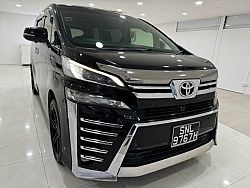 Toyota Vellfire 2.5 CVT Sunroof 2016 Black Body kit Rear Entertainment